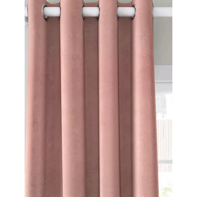 John Lewis John Lewis & Partners Velvet Pair Lined Eyelet Curtains