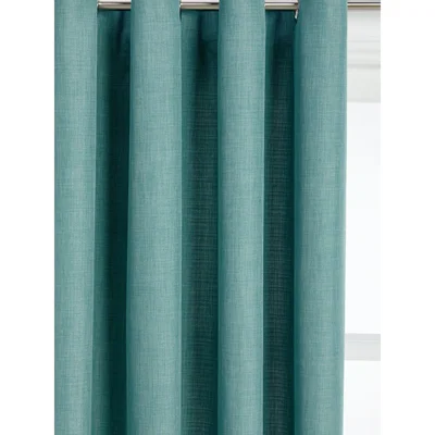 John Lewis John Lewis & Partners Barathea Pair Lined Eyelet Curtains