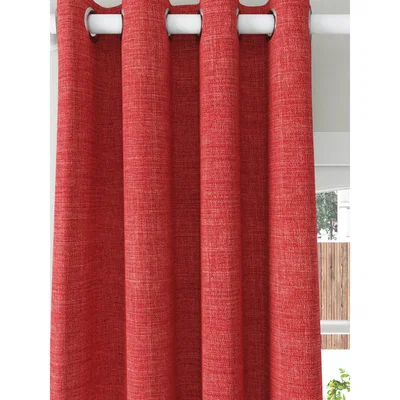 John Lewis John Lewis & Partners Textured Weave Recycled Polyester Pair Blackout Lined Eyelet Curtains