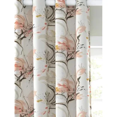 John Lewis Villa Nova Artesia Pair Blackout Lined Eyelet Curtains