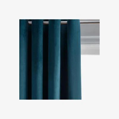 John Lewis John Lewis & Partners Velvet Pair Lined Eyelet Curtains