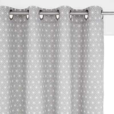 La Redoute Lozange Single Cotton Curtain Panel With Eyelets