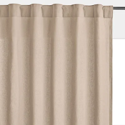 La Redoute Scenario Single Cotton Curtain with Concealed Tabs