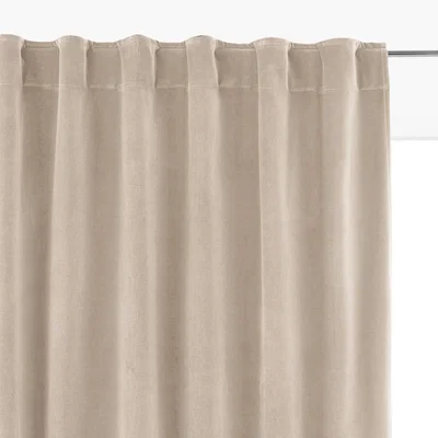 La Redoute Velvet Single Hidden Tab Curtain