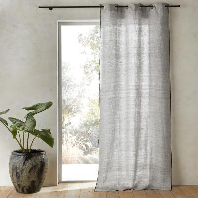 La Redoute Bombaya Linen Chambray Single Curtain with Eyelets