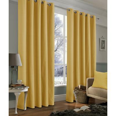 La Redoute Linen Look Thermal Blackout Eyelet Curtains