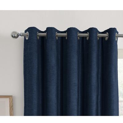 La Redoute Chenille Blackout Lined Eyelet Curtains