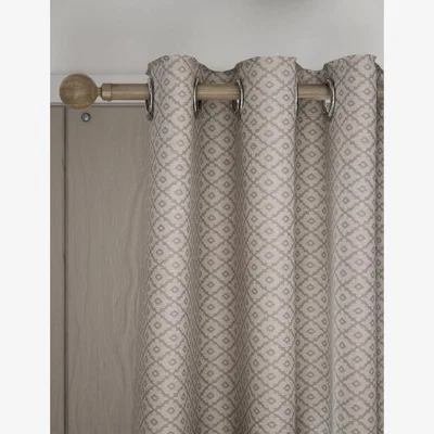 Marks & Spencer M&S Diamond Geometric Eyelet Curtains - WDR72 - Natural, Natural