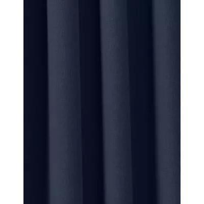 Marks & Spencer M&S Pure Cotton Eyelet Curtains - STD90 - Navy, Navy,Dark Grey,Light Grey