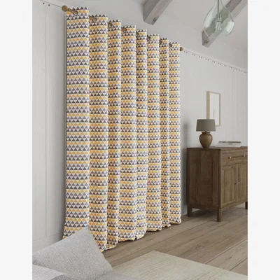 Marks & Spencer M&S Chenille Triangle Eyelet Curtains - WDR54 - Ochre, Ochre
