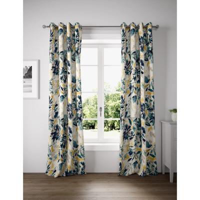 Marks & Spencer M&S Watercolour Eyelet Curtains - STD90 - Blue Mix, Blue Mix