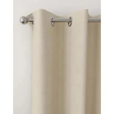 Marks & Spencer M&S Faux Silk Eyelet Blackout Curtains - WDR54 - Champagne, Champagne,Duck Egg,Soft Pink,Silver