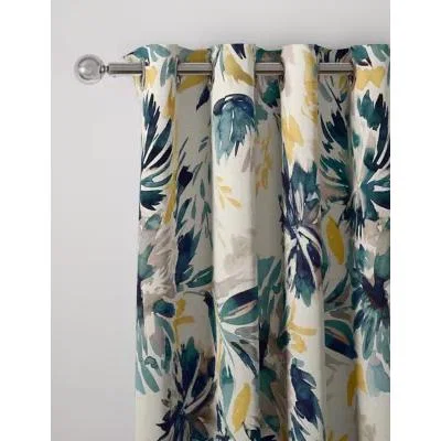 Marks & Spencer M&S Watercolour Eyelet Curtains - WDR54 - Blue Mix, Blue Mix
