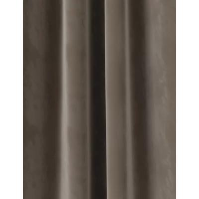 Marks & Spencer M&S Velvet Eyelet Blackout Curtains - NAR54 - Latte, Latte,Soft Pink,Duck Egg,Forest Green,Rust,Charcoal,Grey,Champagne