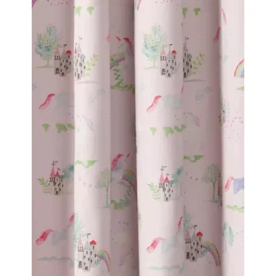 Marks & Spencer M&S Unicorn Eyelet Blackout Kids Curtains - STD72 - Pink Mix, Pink Mix