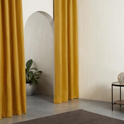 Made.com Marzia Pair of Curtains Eyelet 135 x 260cm, Dark Mustard