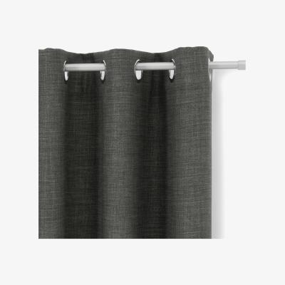 Made.com Wells Blackout Pair of Curtains, 135 x 260 cm, Charcoal Grey