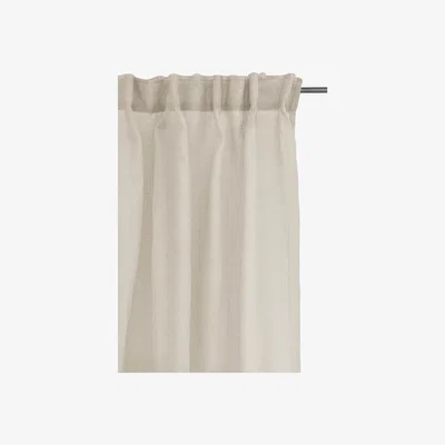 Nordic Nest Dalsland curtain with heading tape and channel Oatmeal