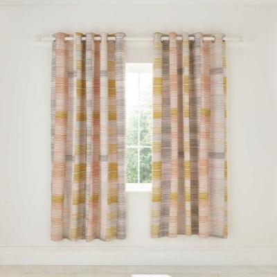 Downtown Helena Springfield Cassia Lined Curtains Cinnamon 66x72
