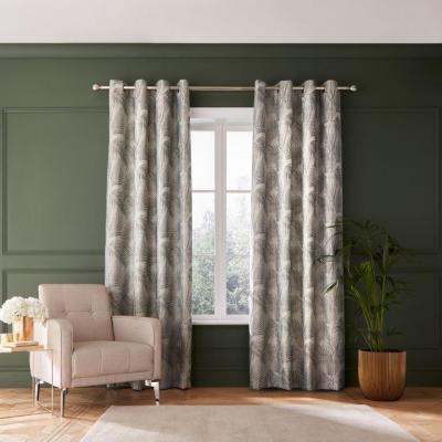 Downtown Hyperion Tamra Palm Eyelet Curtains - Green - 66x72