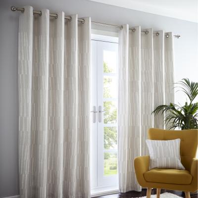 The Range Detroit Linen Eyelet Curtains - Linen / 229cm / 168cm