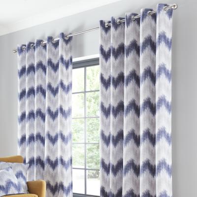 The Range Arizona Navy Eyelet Curtains - Blue / 137cm / 117cm