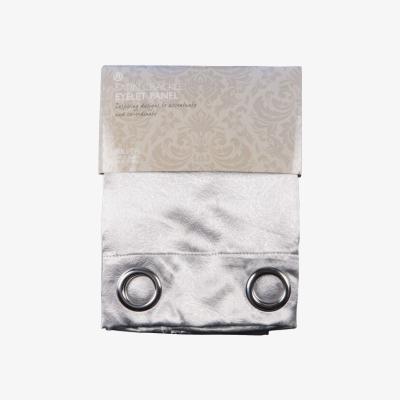 The Range Crackle Eyelet Panel Curtain - Silver