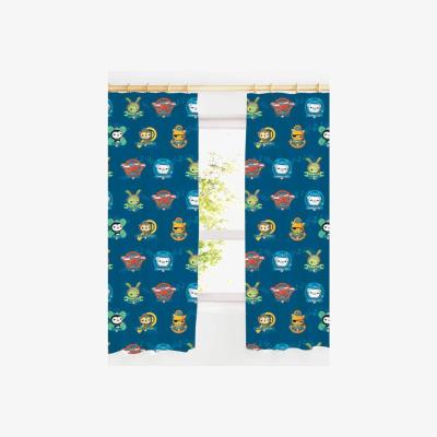 The Range Characters Eyelet CurtainsBlue(72in x 66in) - Blue