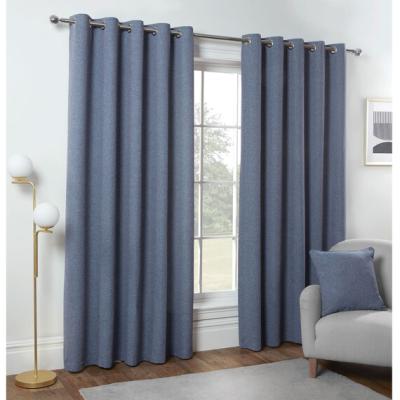 The Range Sloane Eyelet Heather Curtains - Heather Blue / 228cm / 168cm