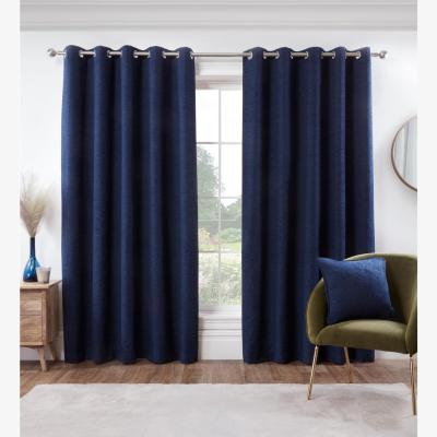 The Range Rivington Heavyweight Eyelet Curtains - Navy / 183cm / 229cm