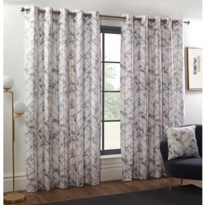 The Range Marble Metallic Curtains - 168cm / 137cm