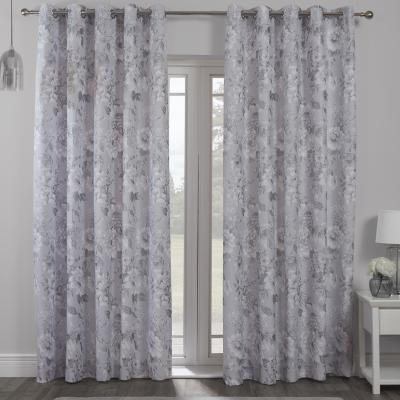 The Range Bella Silver Eyelet Curtains - 168cm / 183cm