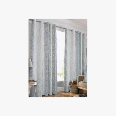 The Range Portofino Line Eyelet Curtains (Pack of 2)Blue(54in x 46in) - Blue
