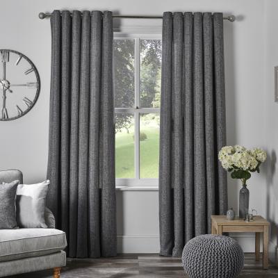 The Range Chatsworth Eyelet Curtains - Slate / 229cm