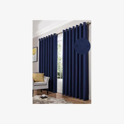 The Range Amond Eyelet Ring Top Curtains - Silver / 228cm