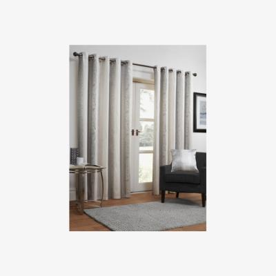 The Range Andor Striped Curtains - Silver / 168cm / 183cm