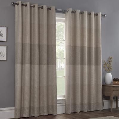 The Range Marlow Linen Stripe Curtains - Neutral / 229cm