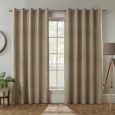 The Range Canterbury Eyelet Curtains - Natural / 137cm / 168cm