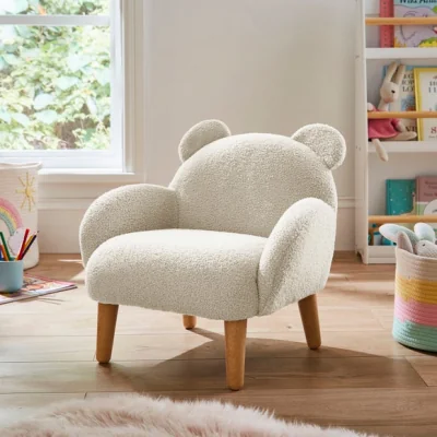 Dunelm Kids Sherpa Bear Armchair