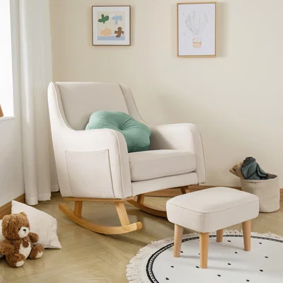 Dunelm Ida Nursing Chair with Stool