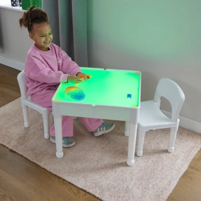 Dunelm Liberty House Toys Sensory Light Table And Two Chairs Set