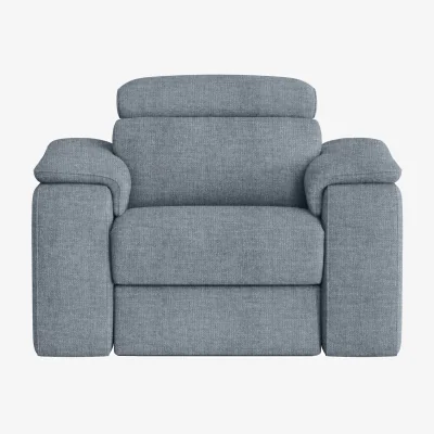 Furniture Village Nicoletti - Davide Fabric Armchair - Baby Blue