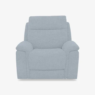 Furniture Village Comfort Story - Chill Fabric Power Recliner Chair - Baby Blue