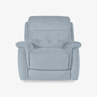 Furniture Village Springer Fabric Power Recliner Armchair - Baby Blue