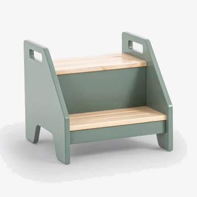 La Redoute Adil Painted Pine Child's Step Stool