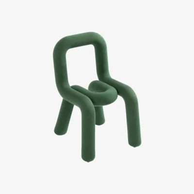 Made in Design Mini Bold Children's chair textile green / Padded - Moustache