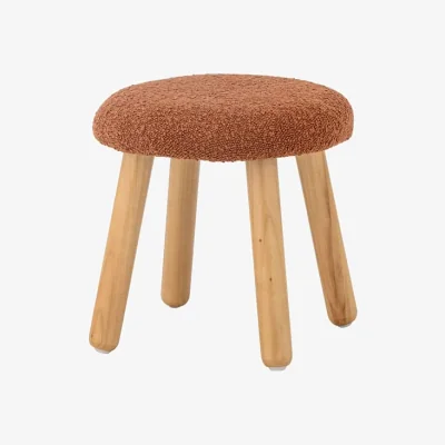 Made in Design Aksel Children stool textile brown / H 29 cm - Bloomingville