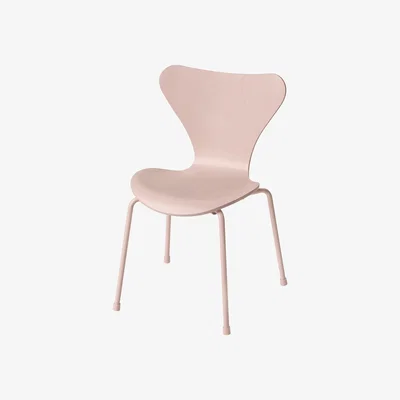 Made in Design Série 7 Children's chair - / Frêne teinté by Fritz Hansen Pink