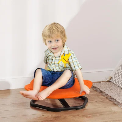 The Range AIYAPLAY Planet-Shaped Sensory Spinning Chair for Kids - Orange