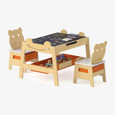 The Range Versatile Kids Table Chairs Set - Natural